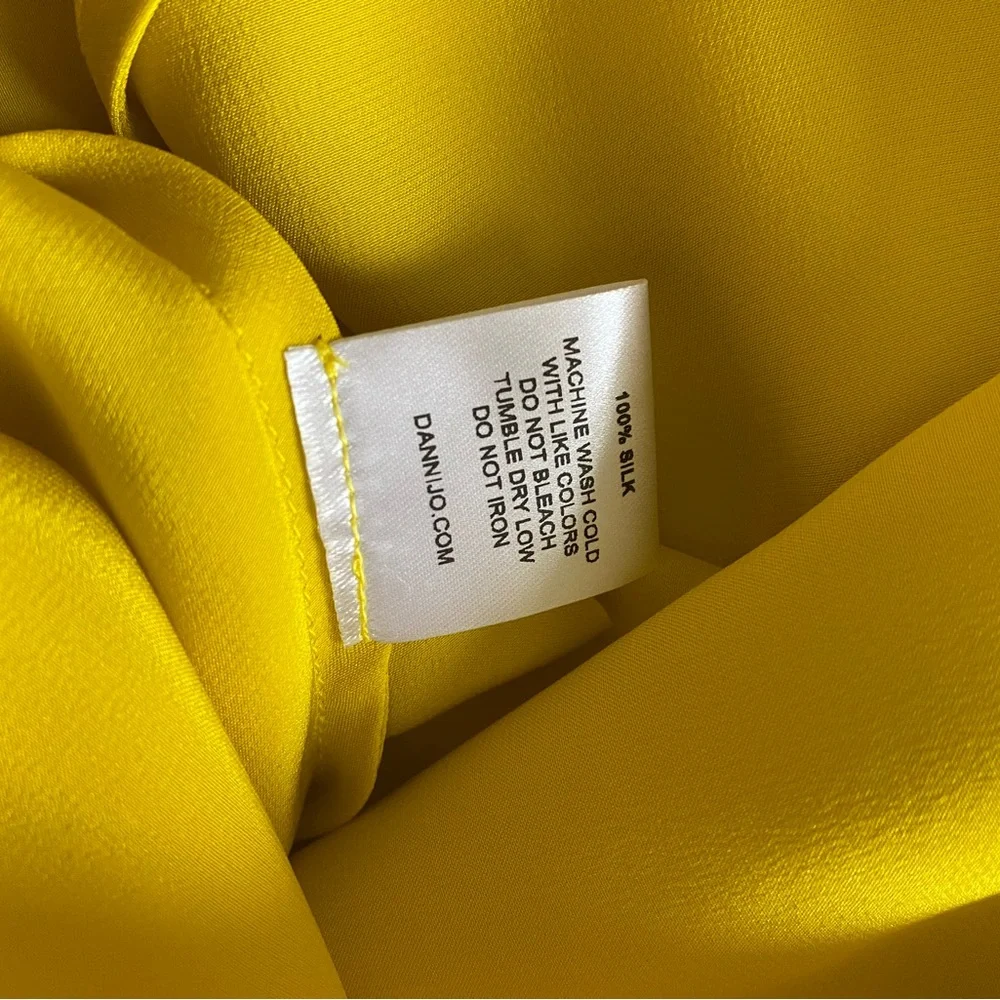 Price firm: Dannijo 100% Silk Daffodil Midi Slip Dress Size XS - Picture 7 of 12